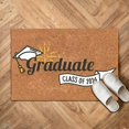 40x60cm Graduation Season Velvet Floor Mats Funny Graduation Season