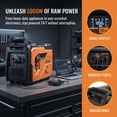 thumbnail image 5 of EchoNexus 5000W Lighweight Portable Power Station,Quiet Portable Inverter Generators for Home Use,Outdoor Camping,Emergencies,Rv And Home Essentials, 5 of 8