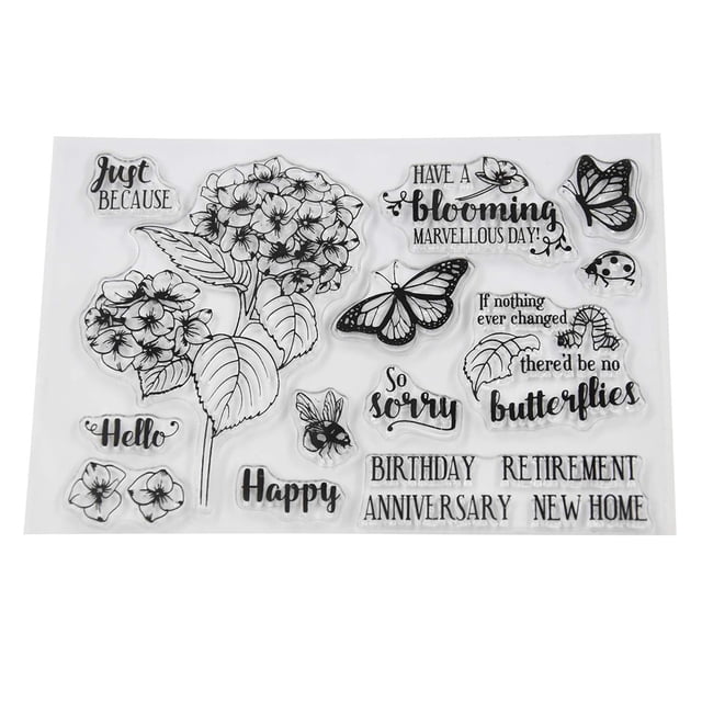 Clear Stamp DIY Transparent Assorted Patterns Silicone Stamp Decorative Stamp