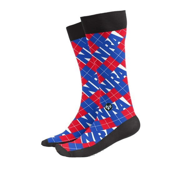 Buckwear NRA-Argyle Long Socks, One Size Fits Most