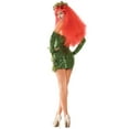 thumbnail image 2 of SUNSIOM Costume de Luxe Lierre Vert pour Femmes, Robe Sans Manches à Paillettes avec Ensemble de Gants, 2 of 5