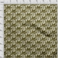 thumbnail image 4 of oneOone Cotton Silk Dark Olive Green Fabric Geometrical Craft Projects Decor Fabric Printed By The Yard 42 Inch Wide, 4 of 4