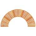 thumbnail image 4 of vidaXL Outdoor Tree Bench Half Round 200 cm Solid Wood Eucalyptus, 4 of 5