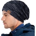 thumbnail image 5 of REDESS Beanie Hat for Men and Women Winter Warm Hats Knit Slouchy Thick Skull Cap-Navy, 5 of 5