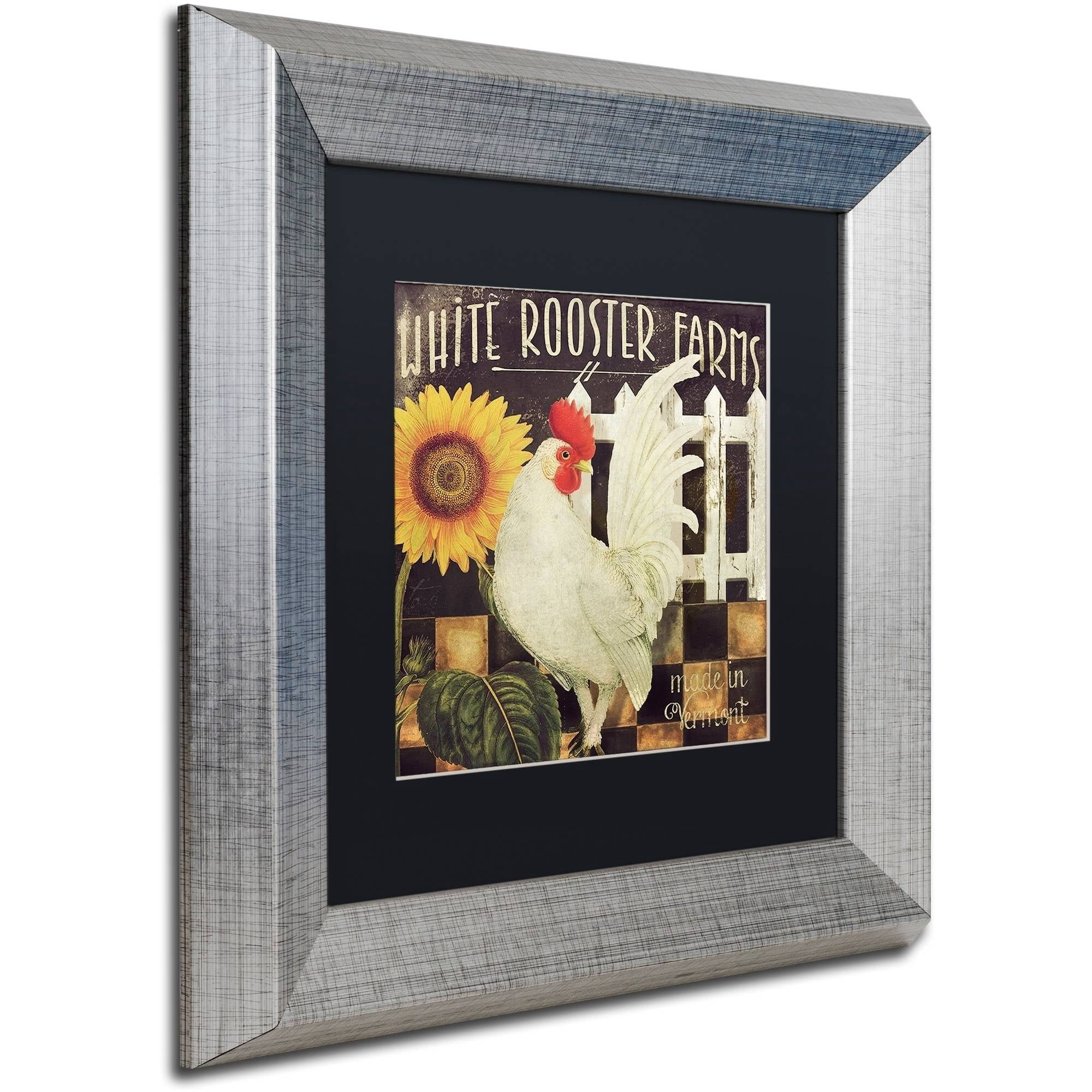 Trademark Fine Art "Vermont Farms I" Canvas Art by Color Bakery Black Matte, Silver Frame