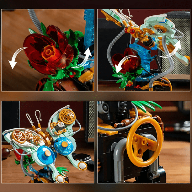 GZBrick Mechanical Butterfly Building Sets Compatible with Lego