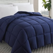 Navy Blue California King Blanket Lightweight Warm Comforter 104X96 Inch