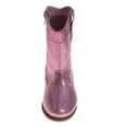 thumbnail image 4 of Laura Ashley Girls Cowgirl Boots. (Little Kids Toddler)Pink Metallic, Size: 9, 4 of 6