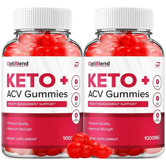 OptiBlend Keto ACV Gummies - Opti Blend Keto Gummies, 2 Pack, 120 Gummies