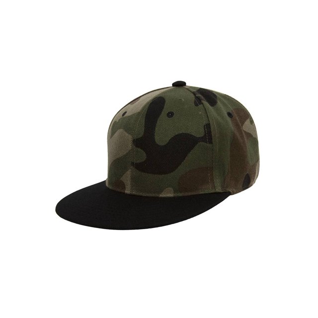 Top Headwear Casquette Snapback Ajustable - Camouflage/noir