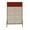 Red, variant on Manhattan Comfort Joy 48.43" Tall Dresser with 6 Full Extension Drawers in Red and Off White