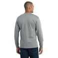 thumbnail image 4 of Port & Company Tall Long Sleeve 50/50 Cotton/Poly TShirt (PC55LST) Athletic Heather, 2XLT, 4 of 4