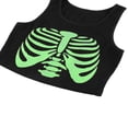 thumbnail image 2 of POINTERTECK Camisole Sans Manches à Imprimé de Crâne Côtelé pour Femmes, Haut Court d'Été pour Fille, 2 of 5