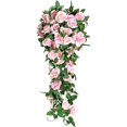 thumbnail image 1 of 2 piezas de flores colgantes de plástico ajustable para decoración de mesa de arco (rosa) Likrtyny Cuidado Belleza, 1 of 3