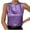 Purple, variant on fatyb Shiny Tank Tops Women's Round Neck Sleeveless Dressy Shirts Sparkly Summer Party Glitter Blouses