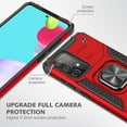 thumbnail image 3 of NIFFPD Galaxy A52 Case, Samsung A52 Case Ring Kickstand Hard PC Soft TPU Phone Cover for Samsung Galaxy A52 5G Red, 3 of 7
