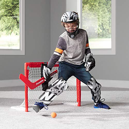 Franklin Sports NHL Ensemble de coussinets de gardien de but de hockey de rue pour enfants Franklin Sports NHL Ensemble de coussinets de gardien de but de hockey de rue pour enfants