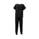 thumbnail image 3 of Conjunto Médico de Enfermería, Pantalones de Correr, Ropa de Trabajo Profesional Transpirable de Manga Corta con Múltiples Bolsillos para Tienda Negro, 3 of 8