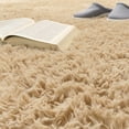 thumbnail image 2 of Paco Home Shag Rug Super Light & Cozy in Beige - 6'7" x 9'6" (6'x9'), 2 of 6