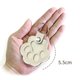 thumbnail image 5 of Llavero Recuerdo Pelo Mascota Bolso Con Forma Pata Accesorios para () Blanco, 5 of 9