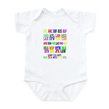 

CafePress - Airport Code Infant Bodysuit - Baby Light Bodysuit Size Newborn - 24 Months