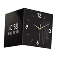 thumbnail image 2 of Reloj de esquina decorativo de pared de doble cara para cocina, hogar y sala de estar. 30 cmx30cm, 2 of 9