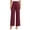 Wine, variant on biudgviw Womens High Waisted Pants Fall Baggy Wide Leg Work Offce Dress Pants Business Casual Outfits with Belt