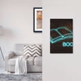 thumbnail image 5 of Haiem Neon Sign For Books Pattern Decorative Wall Plates, 1-Gang 5.0" x3.0", Unbreakable Thermoplastic Faceplate Cover for Decorator Receptacle Outlet & Switch-Style V, 5 of 6