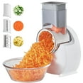 thumbnail image 2 of CSChome Electric Cheese Grater Electric Cheese Grater - Detachable BPA-Free Salad Maker and Vegetable Cutter, 2 of 6