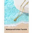 thumbnail image 7 of ChainsHouse Stainless Steel Stacking Boho Anklet with Delicate Bead Chains, Hypoallergenic, 8-10 in (Women's), 7 of 7