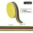 thumbnail image 5 of 10 Yards Jacquard Woven Trim 1.5" Wide Embroidered Sewing Band Polyester Strip Ribbon for DIY Craft Garments Hats Accessories 5 Colors Strips, 5 of 6