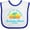White and Royal, variant on Inktastic Summer Enjoy the Sunshine Manhattan Beach California in Blue Boys or Girls Baby Bib