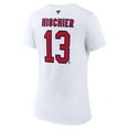 thumbnail image 3 of Women's Fanatics Nico Hischier White New Jersey Devils Special Edition 2.0 Name & Number V-Neck T-Shirt, 3 of 3