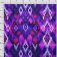 thumbnail image 4 of oneOone Polyester Spandex Blue2 Fabric Flame Stitch Sewing Material Print Fabric By The Yard 56 Inch Wide, 4 of 4