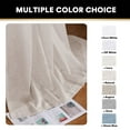 thumbnail image 5 of H.VERSAILTEX Linen Blended Curtains Grommet Semi-Sheer Curtains Light Filtering Panel Drapes for Bedroom, 2 Panels, 52" x 96", Angora, 5 of 7