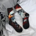 thumbnail image 5 of KLL USA Bald Eagle Print Cool Socks Men's Women's Crew Socks Funny Crazy Novelty Stockings, 5 of 6