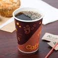 thumbnail image 2 of Choice 12 oz. Coffee Print Poly Paper Hot Cup - 1000/Case, 2 of 3