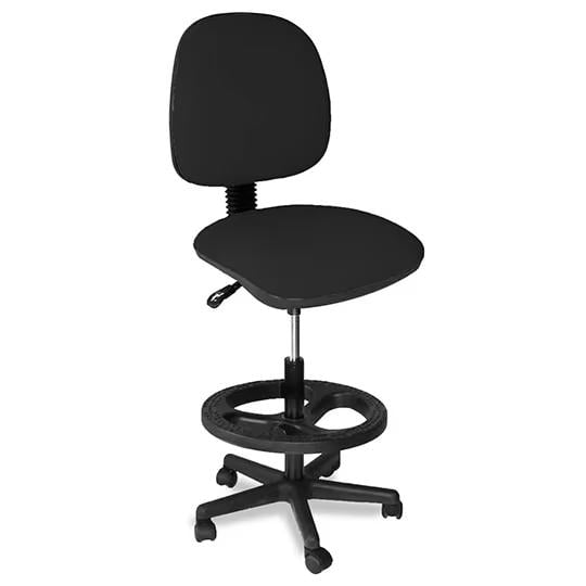 Silla Operativa de Tela Ergo 2369, Ajuste de Altura, Color Negro