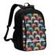 thumbnail image 1 of Easygdp Retro Video Game Mochila para Laptop de Viaje con Puerto USB, Mochila para Laptop con Puerto de Carga USB para Mujeres y Hombres, 1 of 7