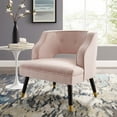 thumbnail image 7 of Modway Traipse Button Tufted Open Back Performance Velvet Armchair in Pink, 7 of 7