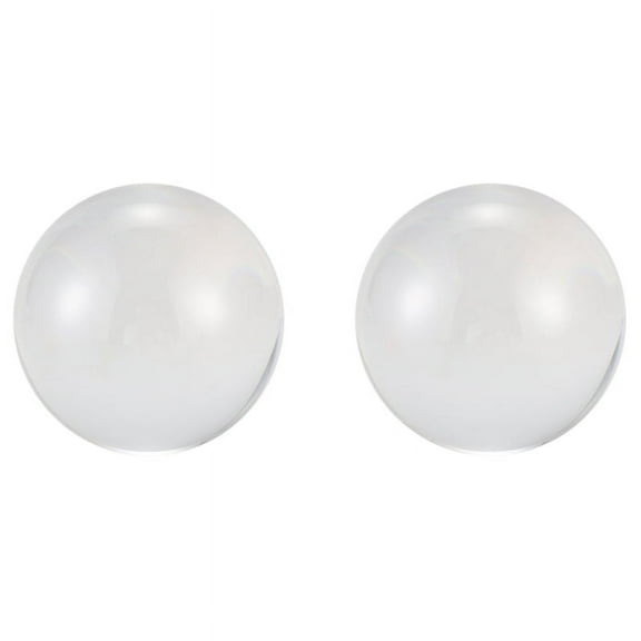 2Pcs 60mm Clear Acrylic Ball Transparent Contact Manipulation Juggling Ball Gifts