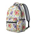 thumbnail image 2 of Pioneer Flower Floral Print Pattern Backpack for School, Cute School Bag with Adjustable Shoulder Straps and Padded Back, 15.3"x11"x7.1", 2 of 5