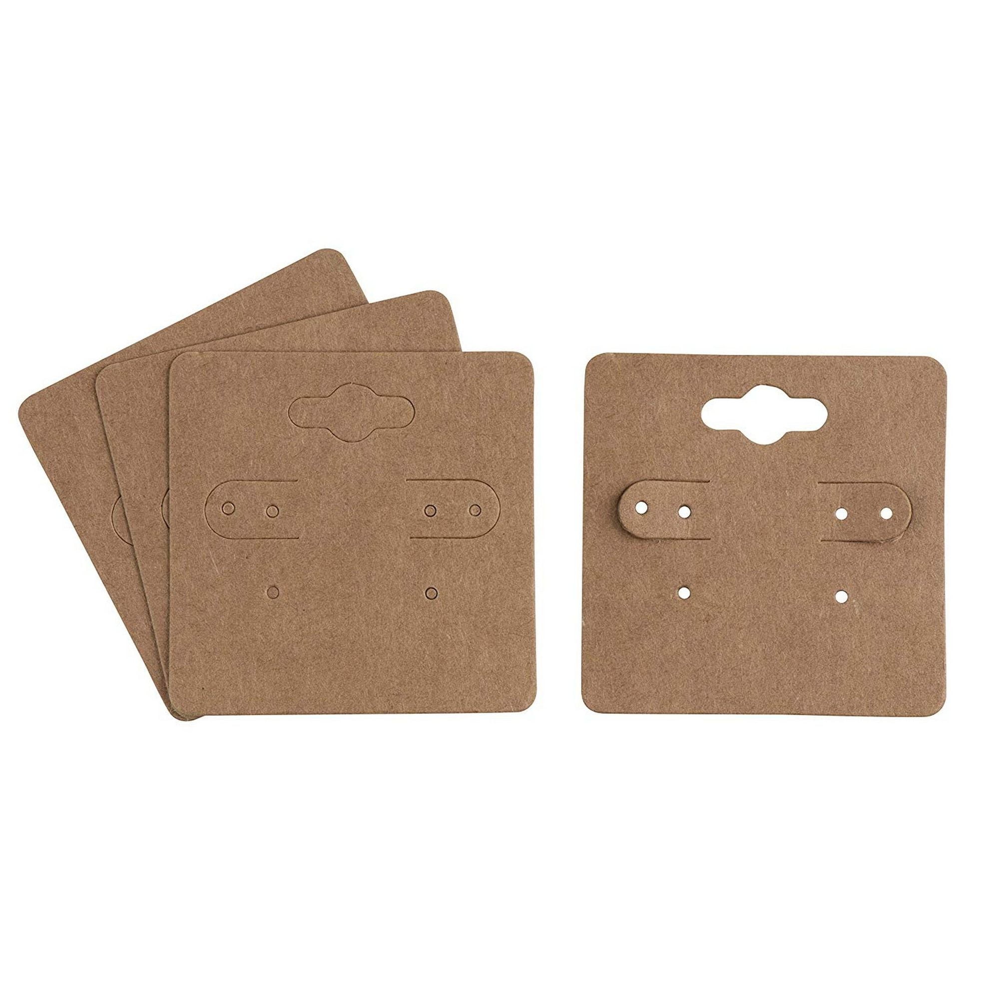 Juvale Earring Cards 200Pack Hanging Earring Card Holder, Kraft