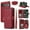 Red, variant on Dswteny Argyle Wallet Case for Google Pixel 6 Pro with Wrist Strap Shoulder Strap Flip Credit Card Holder Stand Accessories Cell Phone Cover for Pixel6Pro Pixel6 XL 6XL Pixle 6Pro 5G Girls Black