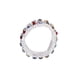 thumbnail image 4 of Joyería nupcial Salvador de imitación de cristal de 2 filas tono plateado elástico anillo del dedo del pie, 4 of 7
