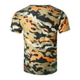 thumbnail image 5 of Men's Camouflage T-Shirt Sports Fitness Short Sleeve Military Camo Vintage Shirt Brown L, 5 of 5