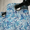 thumbnail image 3 of Ambesonne Floral Grommet Curtain, Middle Eastern Nature, 50" x 72", Blue Navy and Green, 3 of 6
