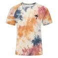 thumbnail image 4 of JAJAHO Mens Crew Neck T Shirt Tie Dye Raglan Short Sleeve Comfortable Casual Beach Graphic Tee Tropical Printed Summer Hawaiian Shirts Soft Tops, 4 of 4