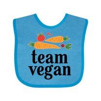 Inktastic Vegetarian Team Vegan Boys or Girls Baby Bib