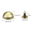thumbnail image 2 of 15x7.5mm Screw Back Rivets Hollow Round Head Leather Studs Bronze Tone 10 Pack, 2 of 5